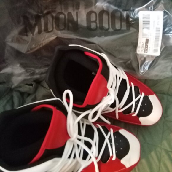 Moon Boot Sneaker Mid EU 39 / 40 US 7 - 7.5 Black Red White - Picture 11 of 11